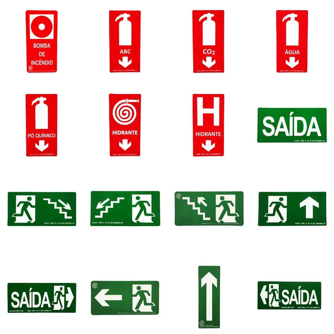 Página de produto: Placas sinalizadoras